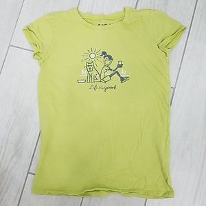 Girl's Life Is Good tshirt M(7-8)